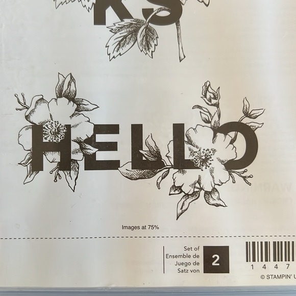 Stampin’ Up! Floral Statements Stamp Set NWT - Picture 3 of 8